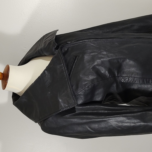 Coat: Genuine Leather Jacket - Picture 1 of 13